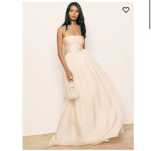 Reformation Kastoria Cream Dress